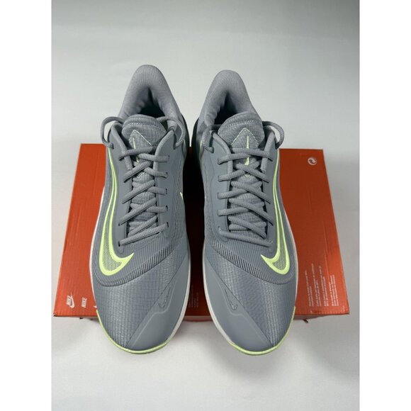 New Nike Precision 7 Basketball Shoes Mens Size 10.5 Grey Barely Volt HJ9153-002 - Picture 2 of 10
